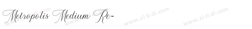 Metropolis Medium Re字体转换